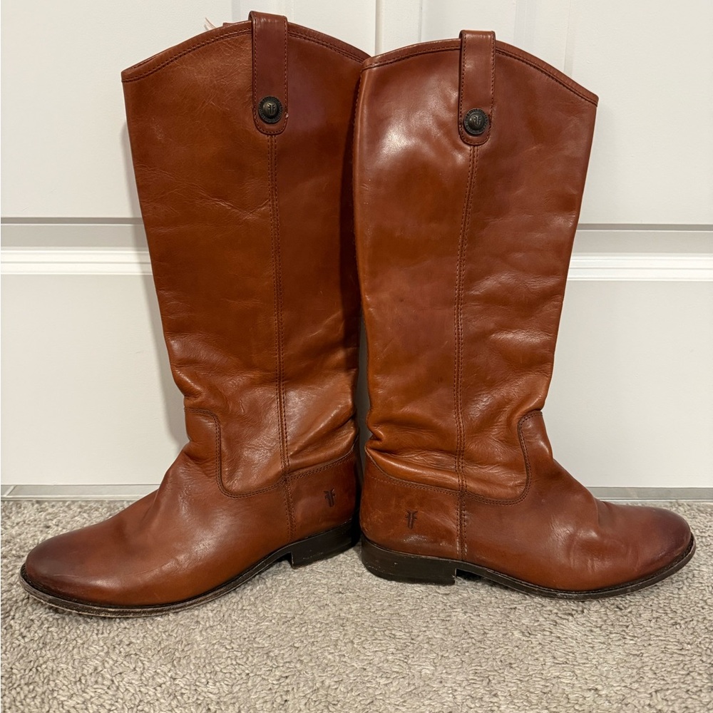 Frye Melissa Button! Leather Riding Boots size 8 *excellent condition* women’s